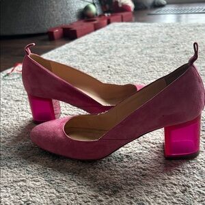 J. Crew Pink Block Heel Shoes